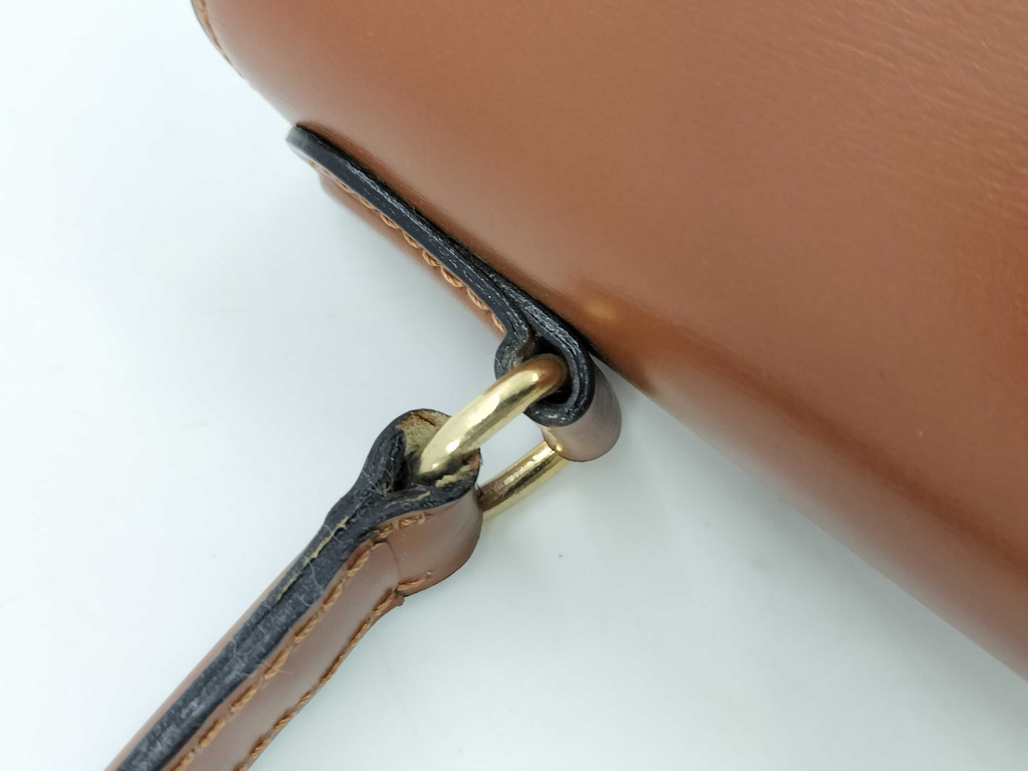 CELINE Calfskin Kelly-style Handbag