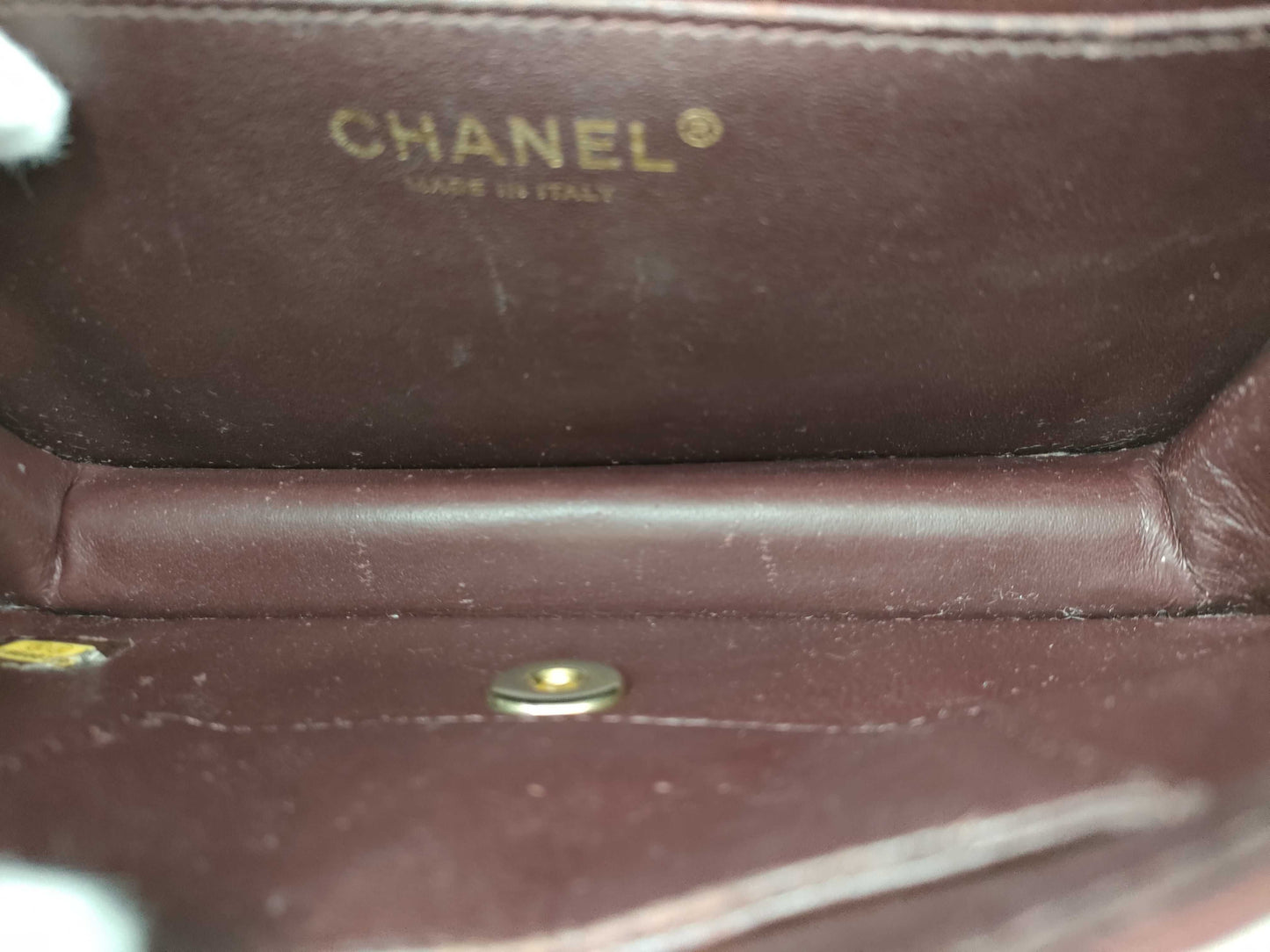 CHANEL Lambskin Matelasse Chain Shoulder Bag No. 18