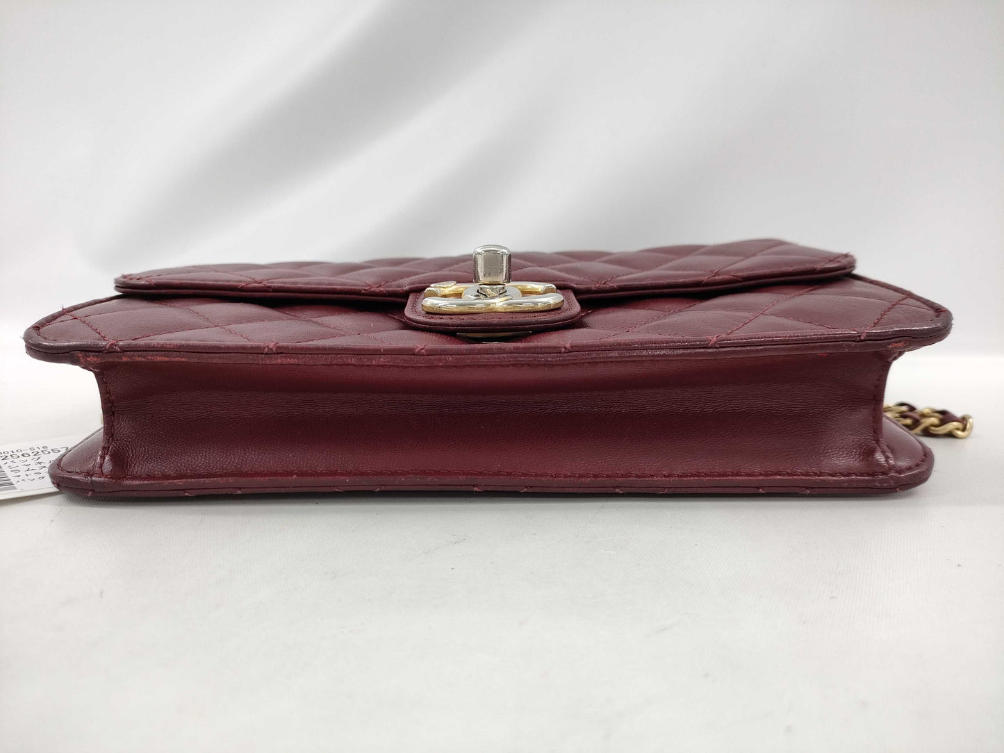 CHANEL Lambskin Matelasse Chain Shoulder Bag No. 18
