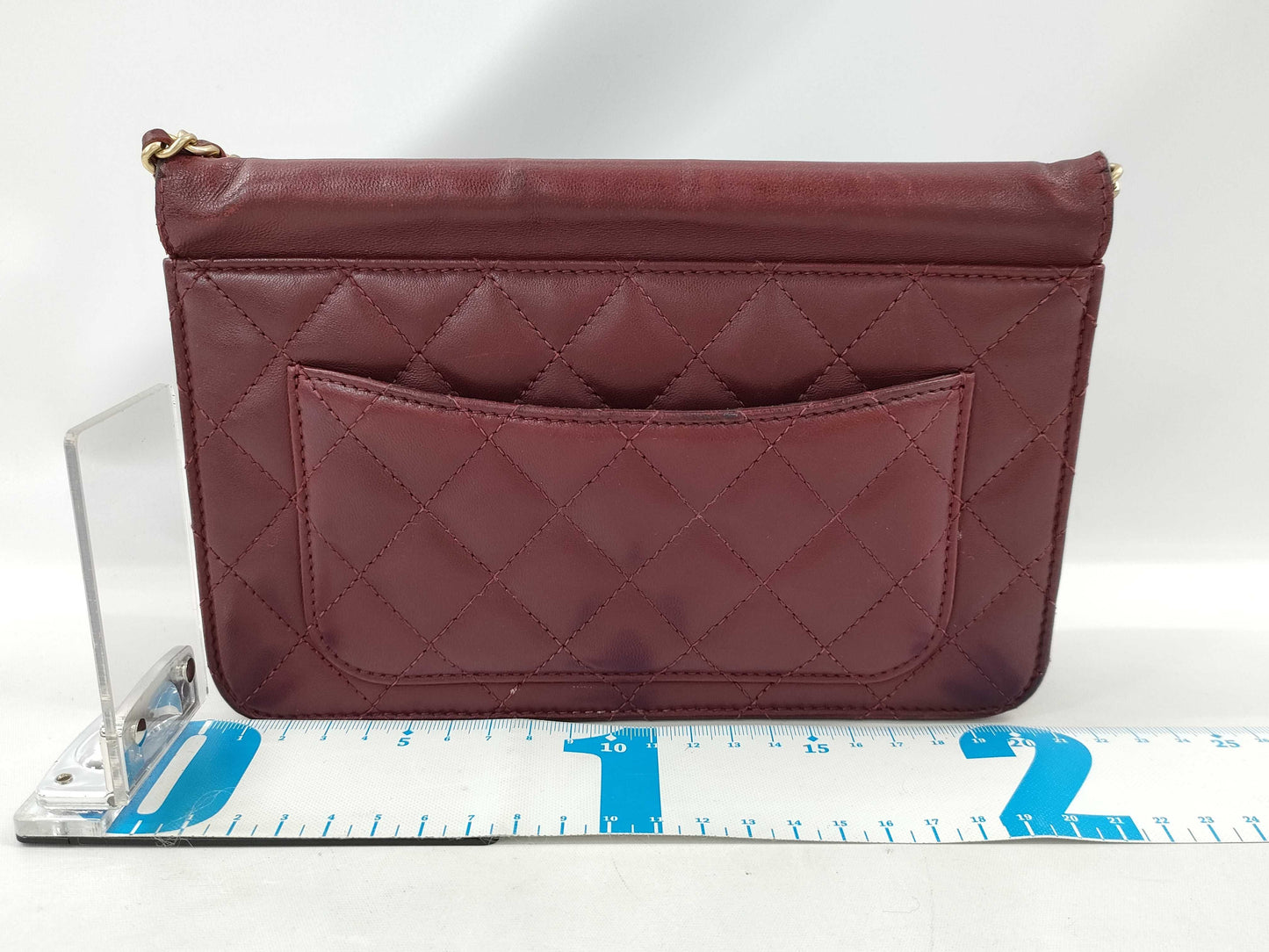 CHANEL Lambskin Matelasse Chain Shoulder Bag No. 18
