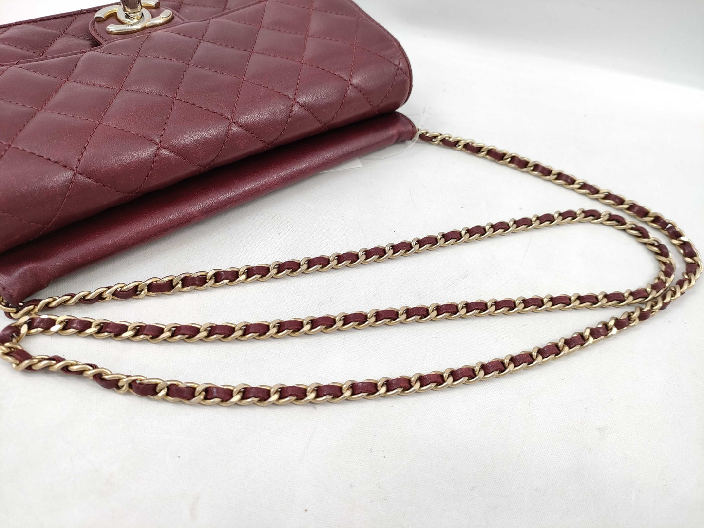 CHANEL Lambskin Matelasse Chain Shoulder Bag No. 18