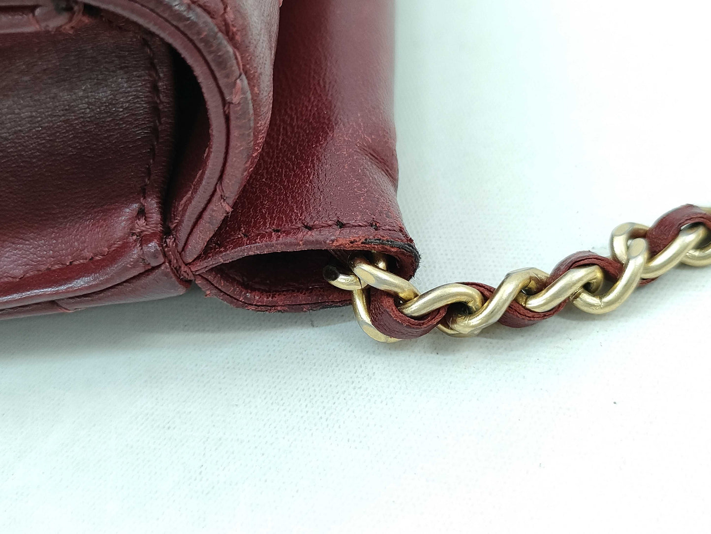 CHANEL Lambskin Matelasse Chain Shoulder Bag No. 18