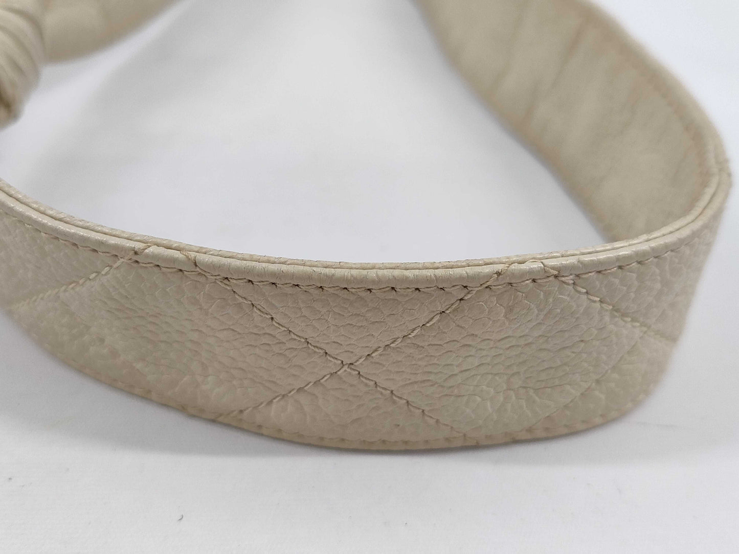 CHANEL Caviar Skin Turnlock Tote with G/Seal Shoulder Bag
