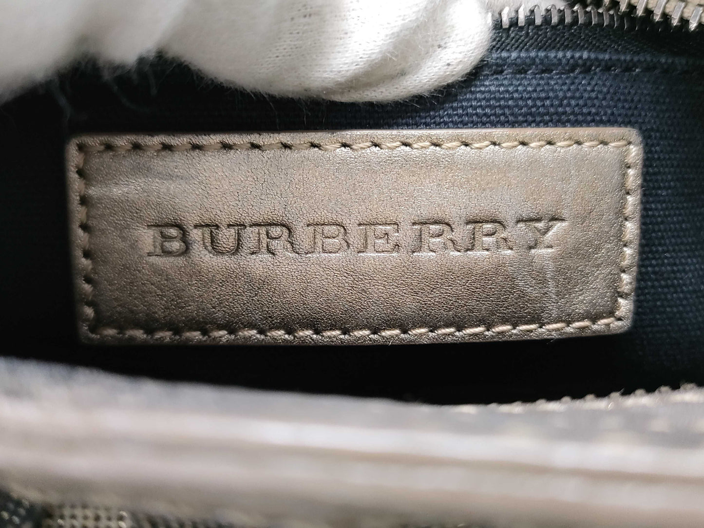 BURBERRY Check Shoulder Bag