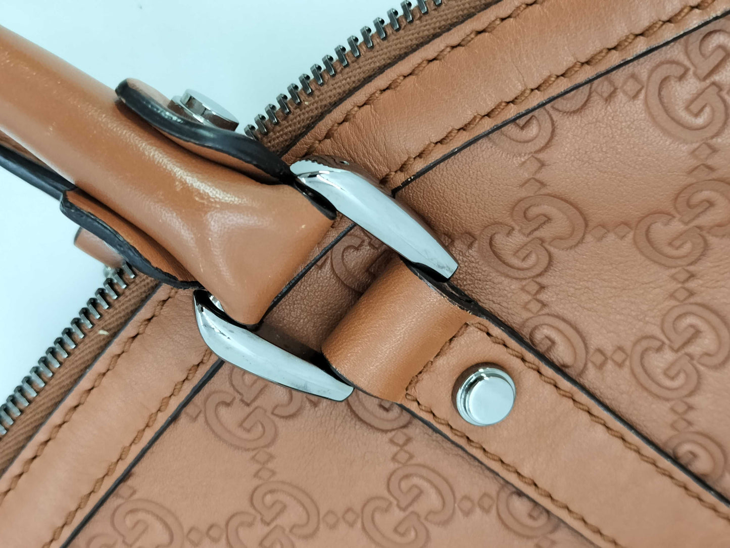GUCCI Leather 2-Way Handbag Handbag