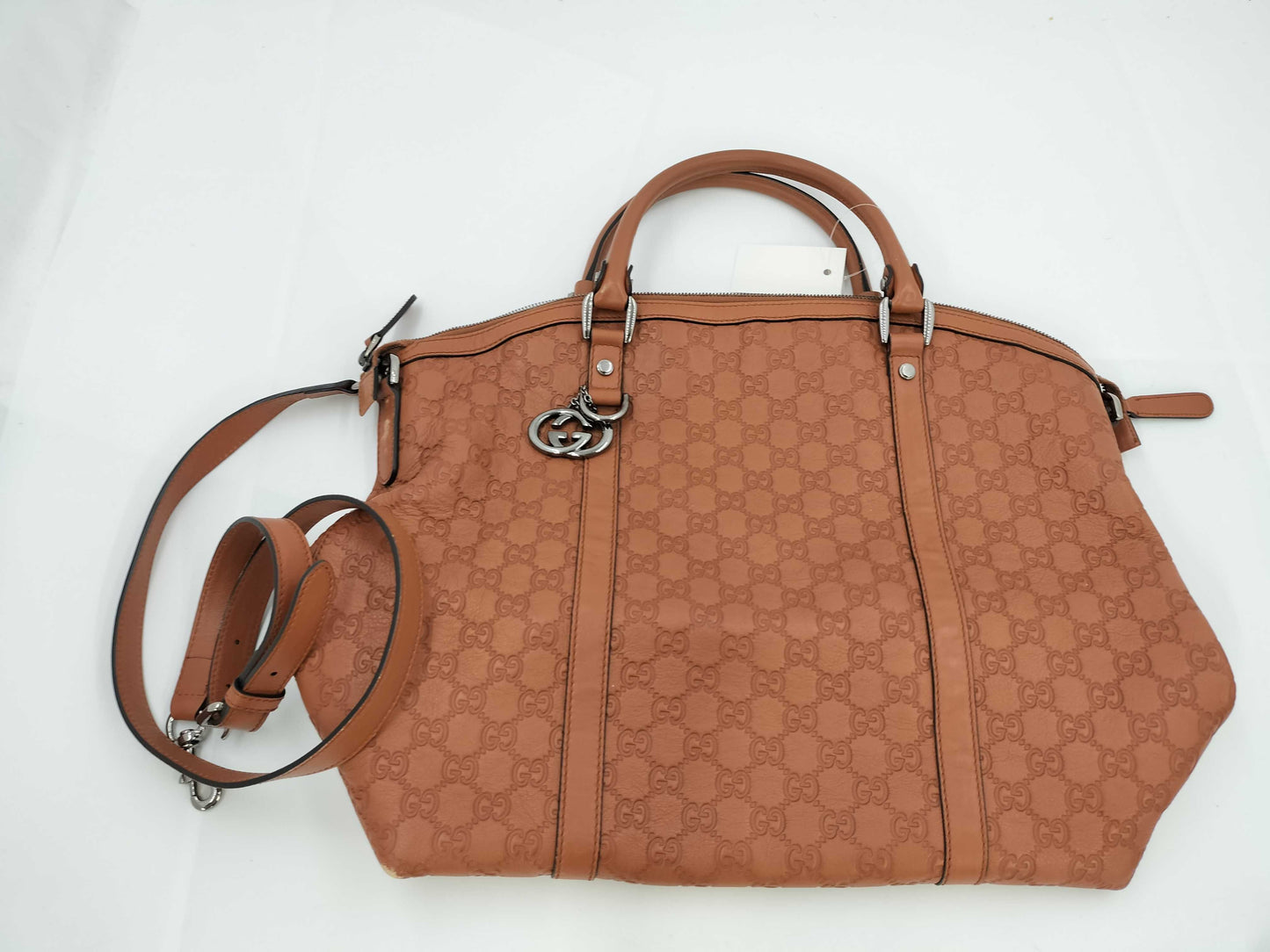 GUCCI Leather 2-Way Handbag Handbag