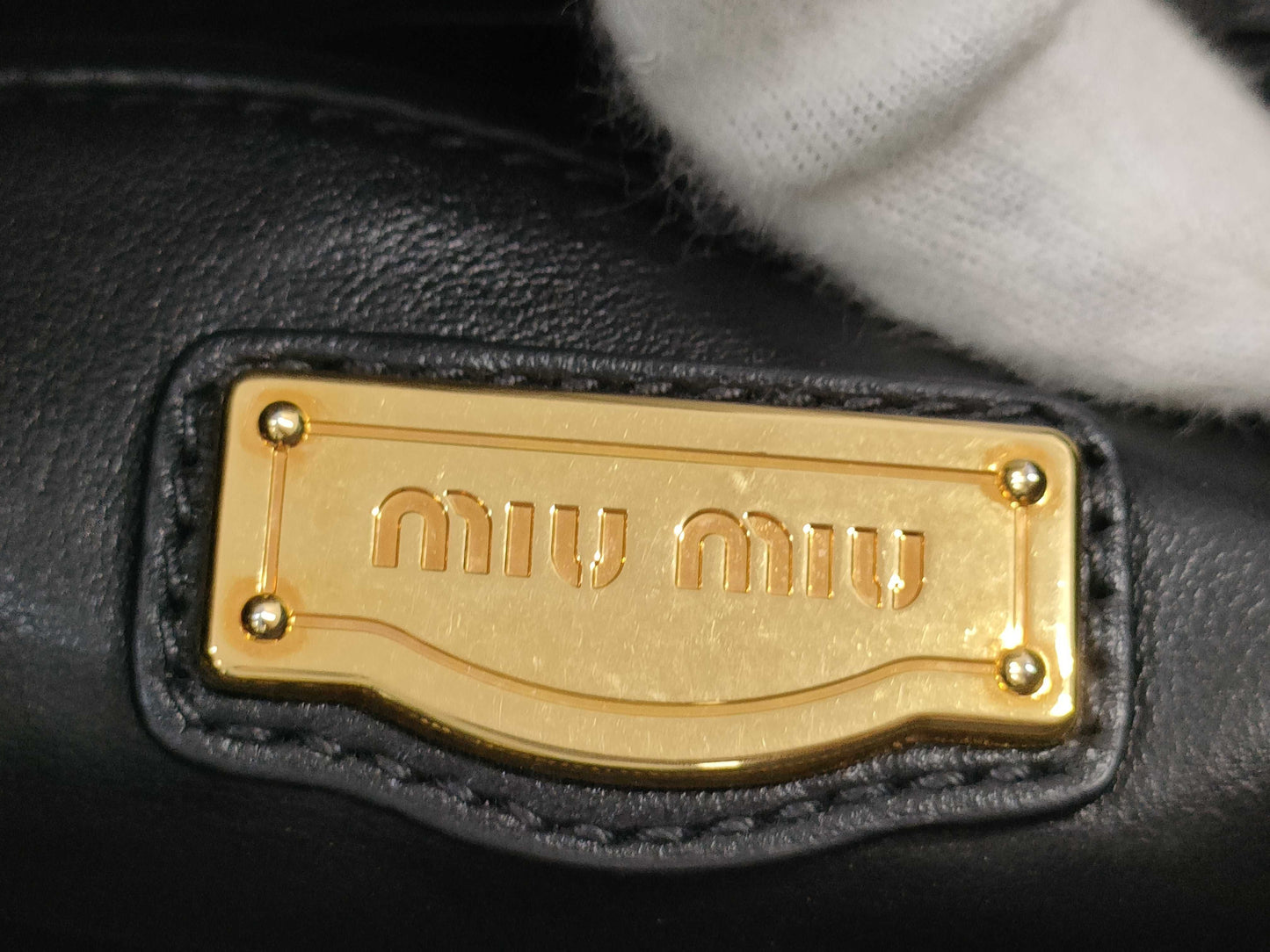 Miu Miu Leather Tote Bag