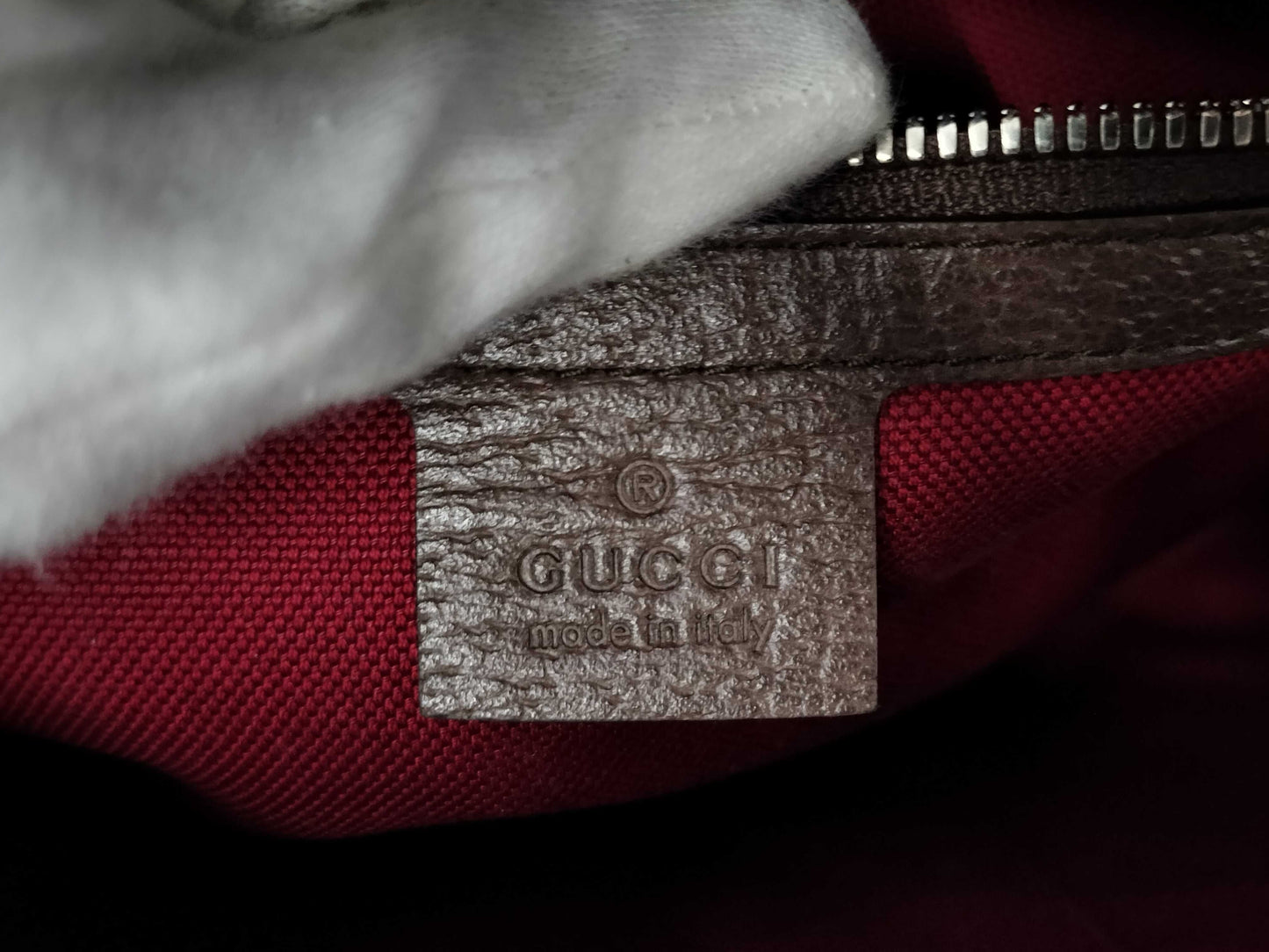 GUCCI GG Supreme GG Tote with Leather Details 643814 Handbag