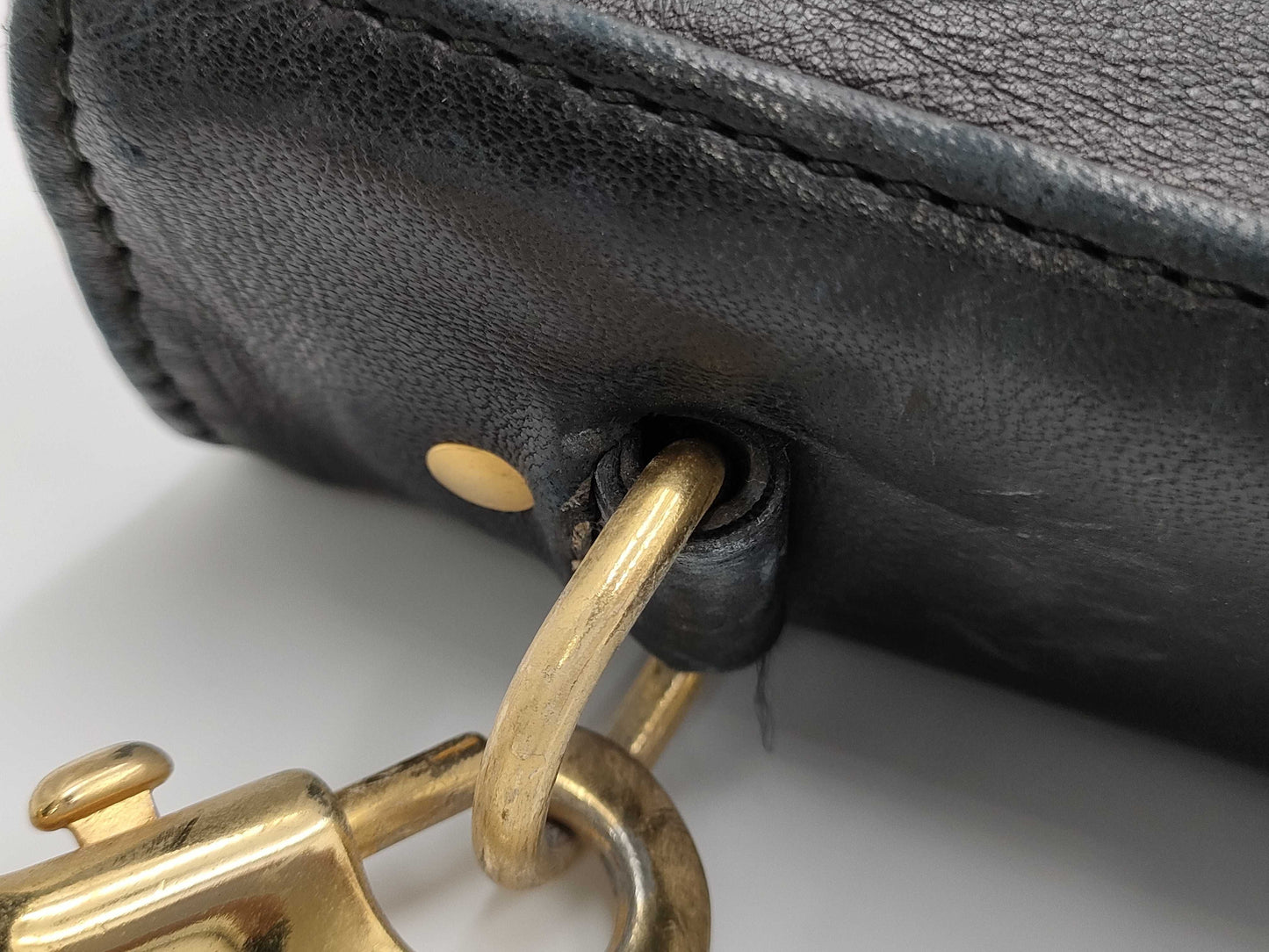 Dunhill leather suit bag