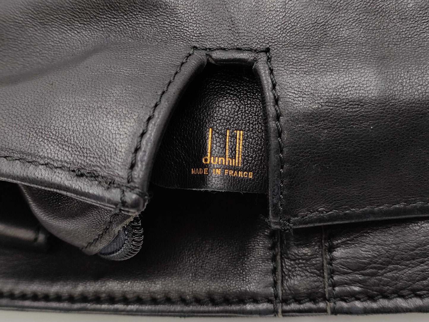 Dunhill leather suit bag