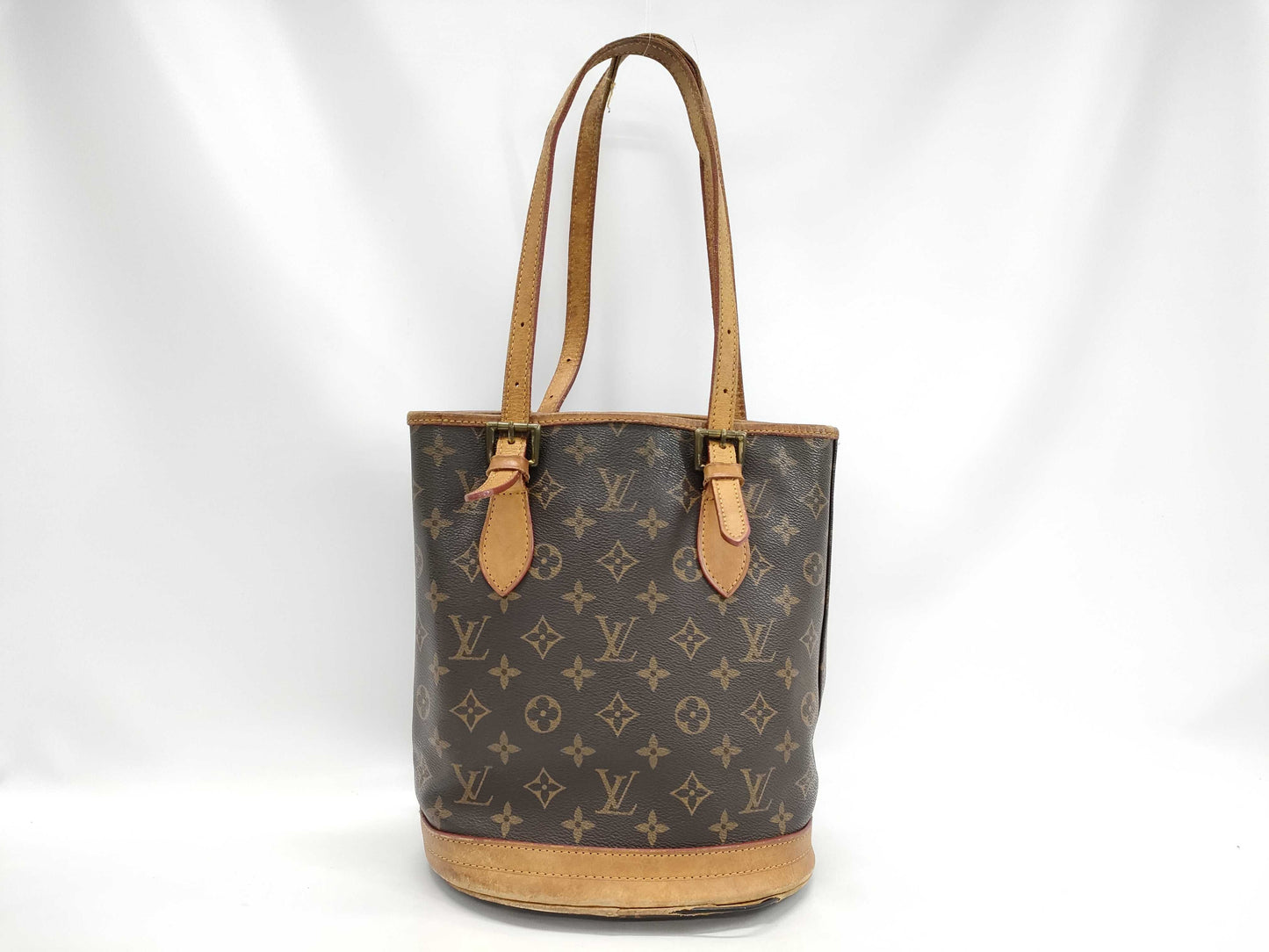 LOUIS VUITTON Monogram Bucket PM Tote Bag