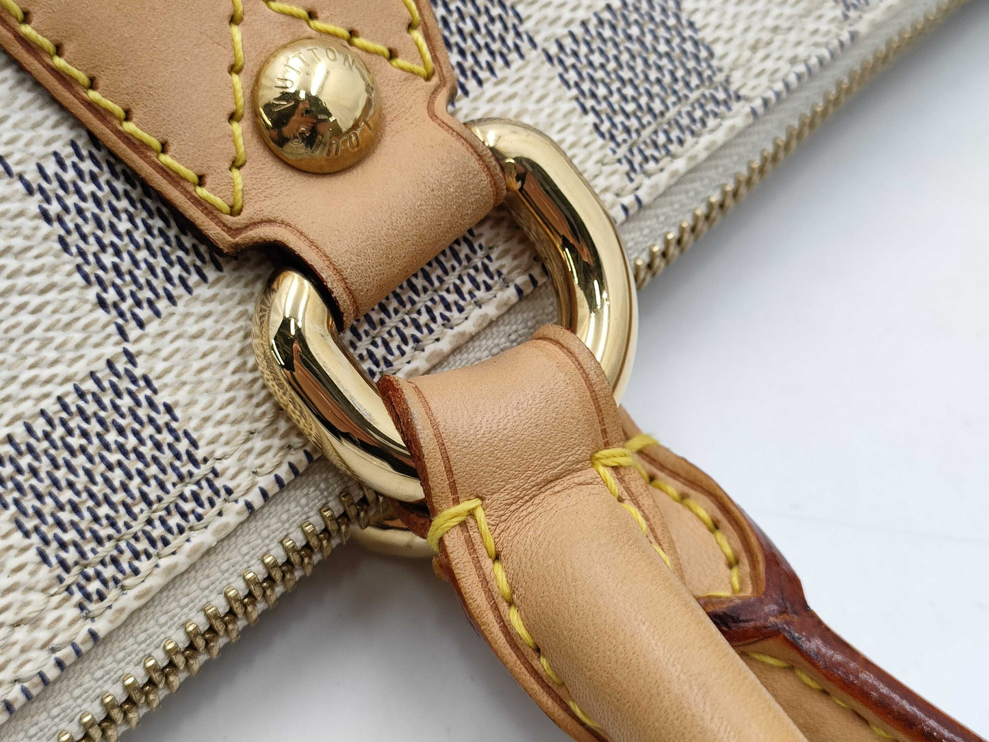 LOUIS VUITTON Damier Azur N51186 Saleya PM Tote Bag