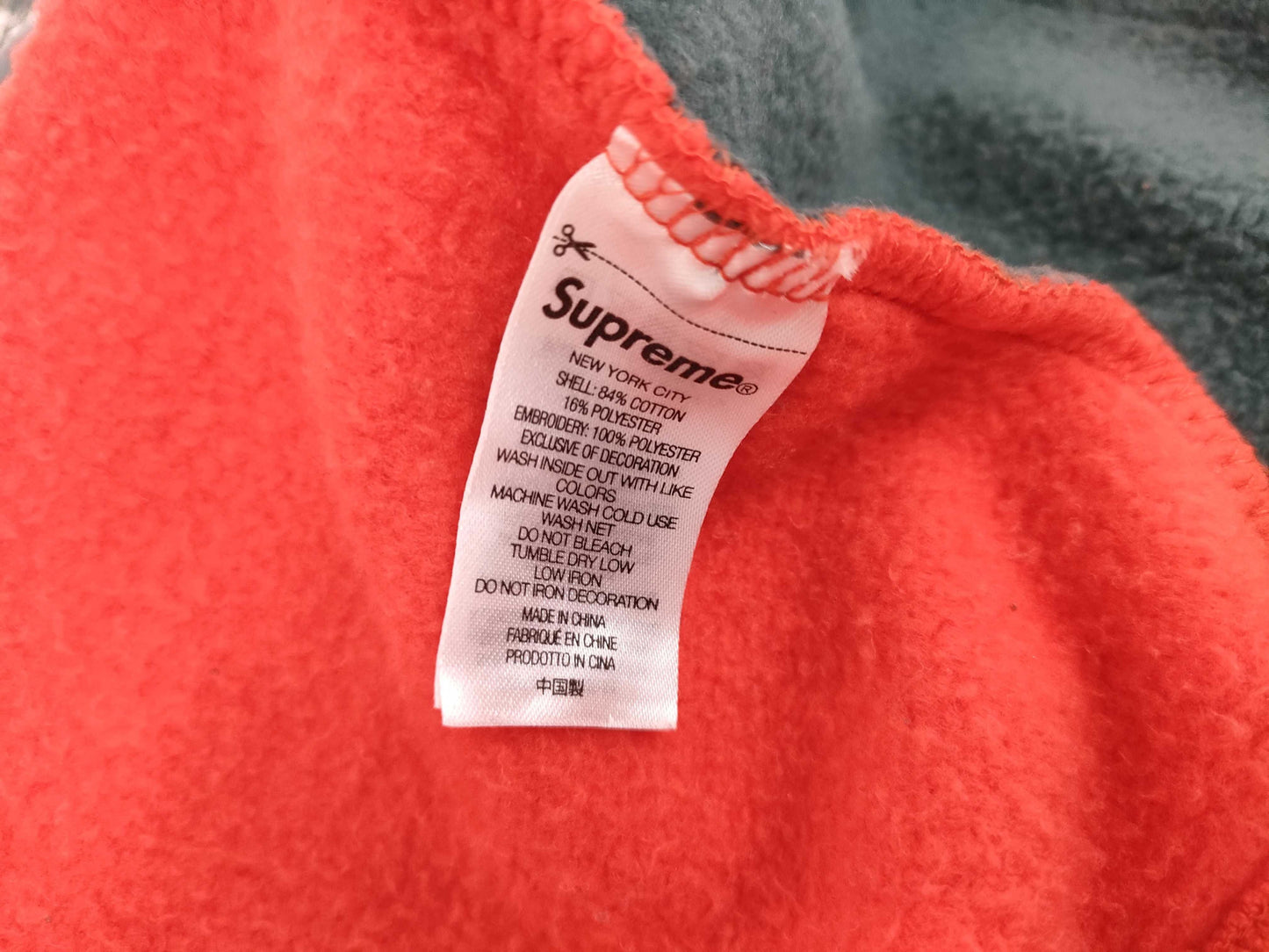 Supreme Embroidered Hoodie Top