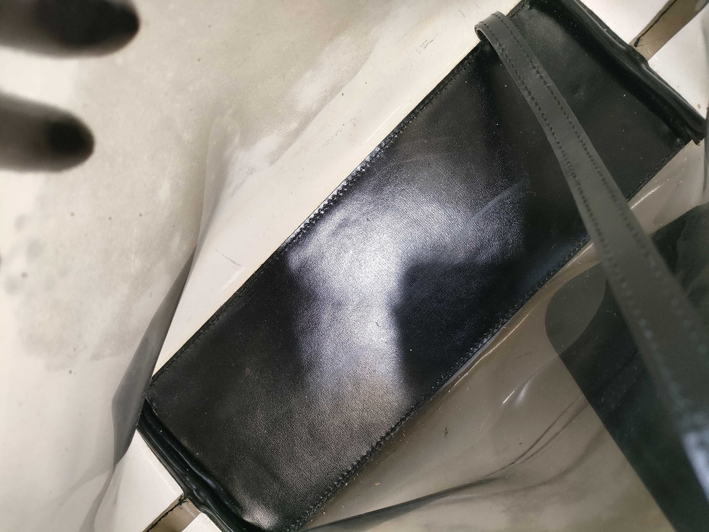 GUCCI Bamboo Vinyl Handbag