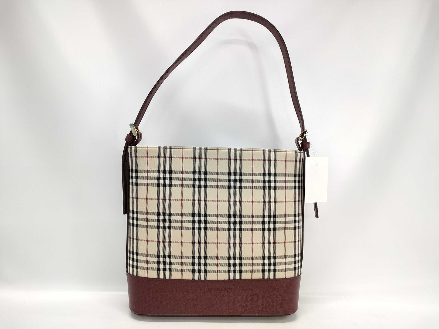 BURBERRY Nova Check Shoulder Handbag