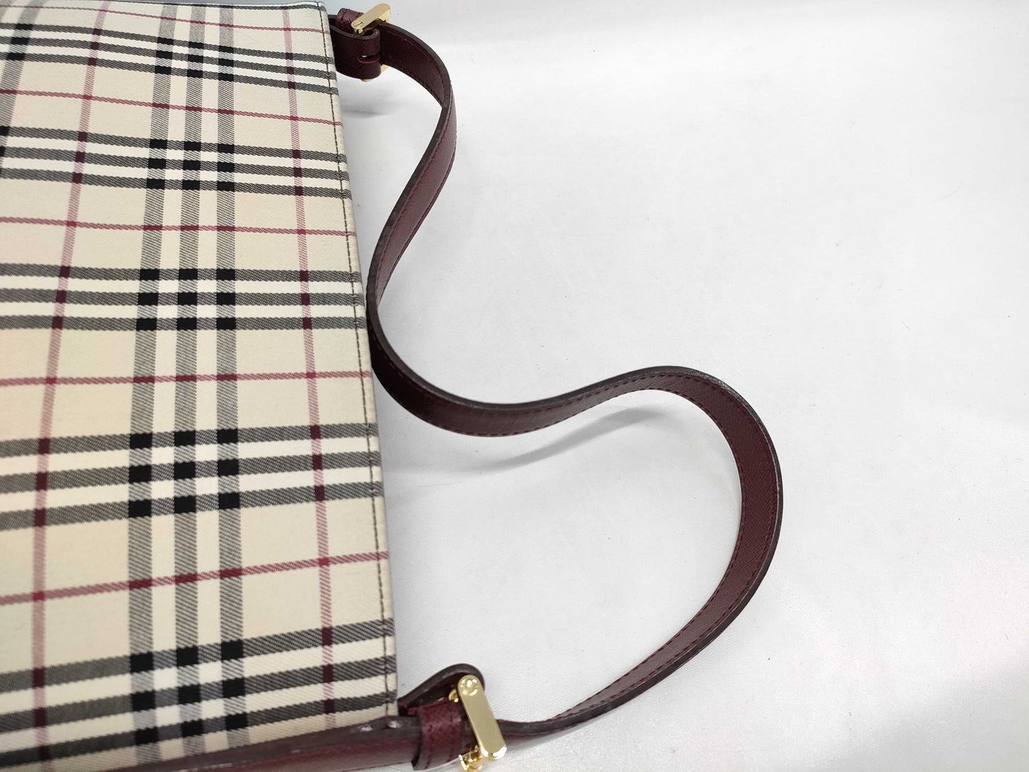BURBERRY Nova Check Shoulder Handbag