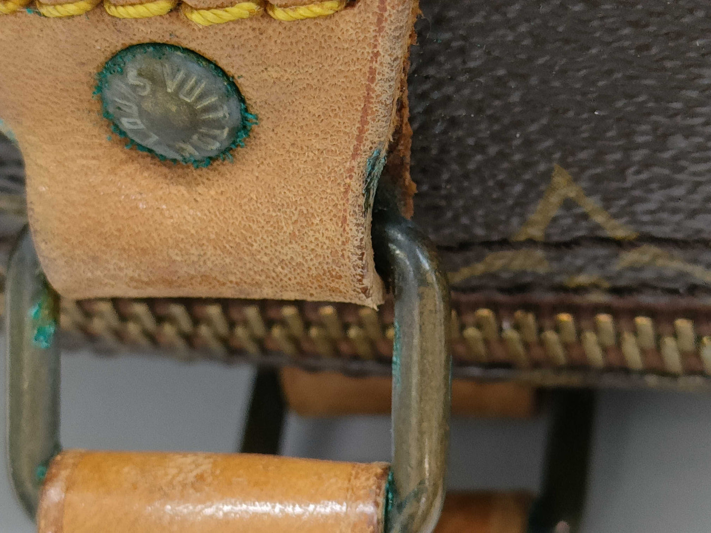 LOUIS VUITTON Monogram M41107 Speedy 35 Handbag with Pen Marks on the Inside