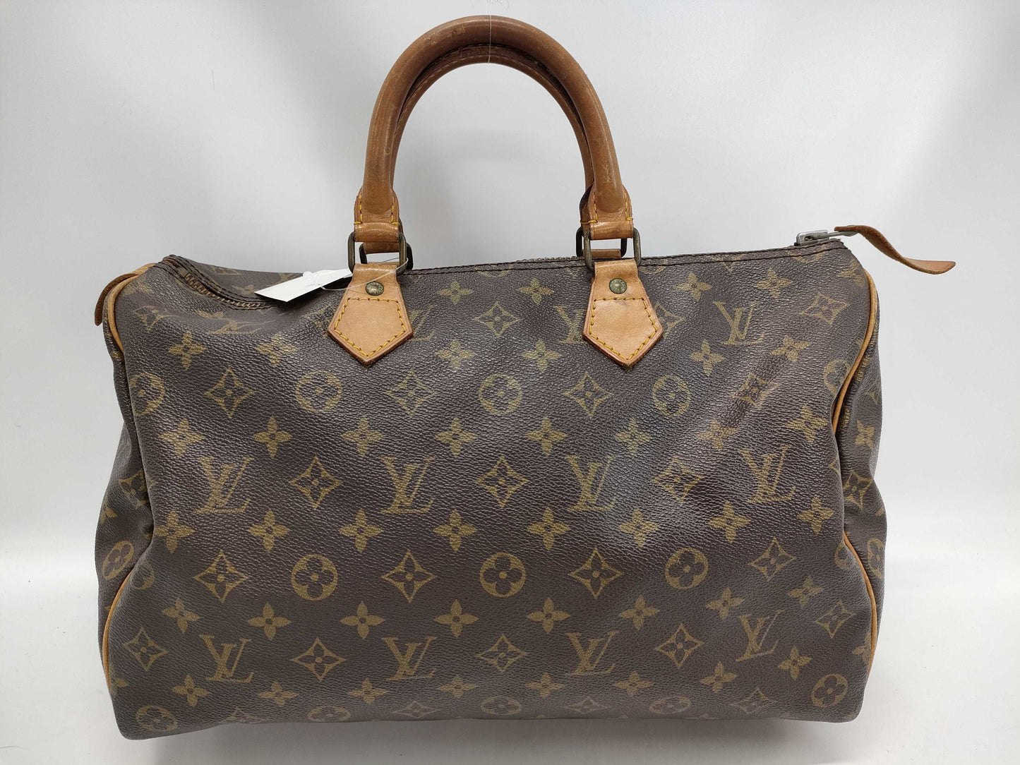 LOUIS VUITTON Monogram M41107 Speedy 35 Handbag with Pen Marks on the Inside