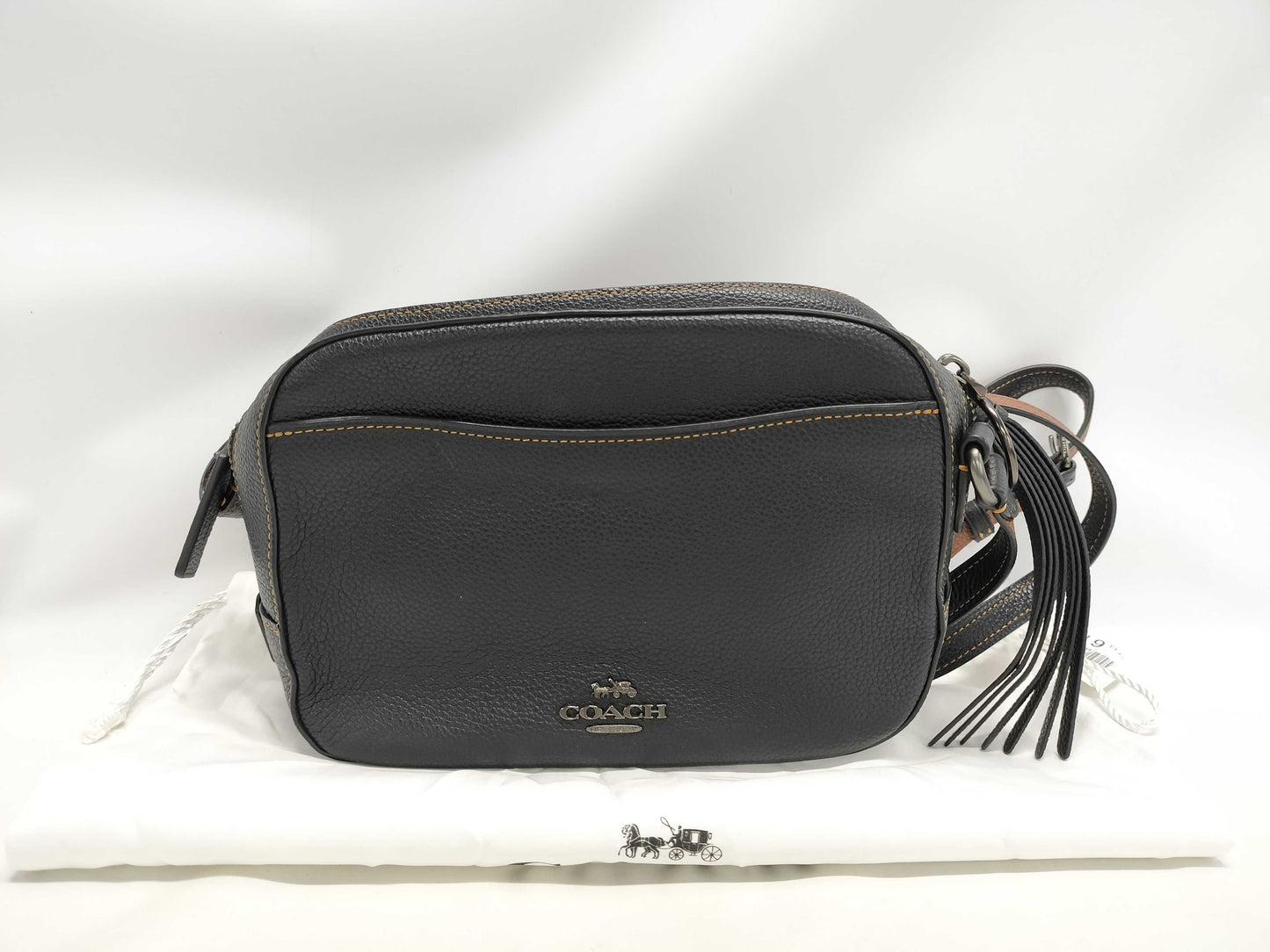 COACH Shoulder Bag Leather Black 28648 Shoulder Bag