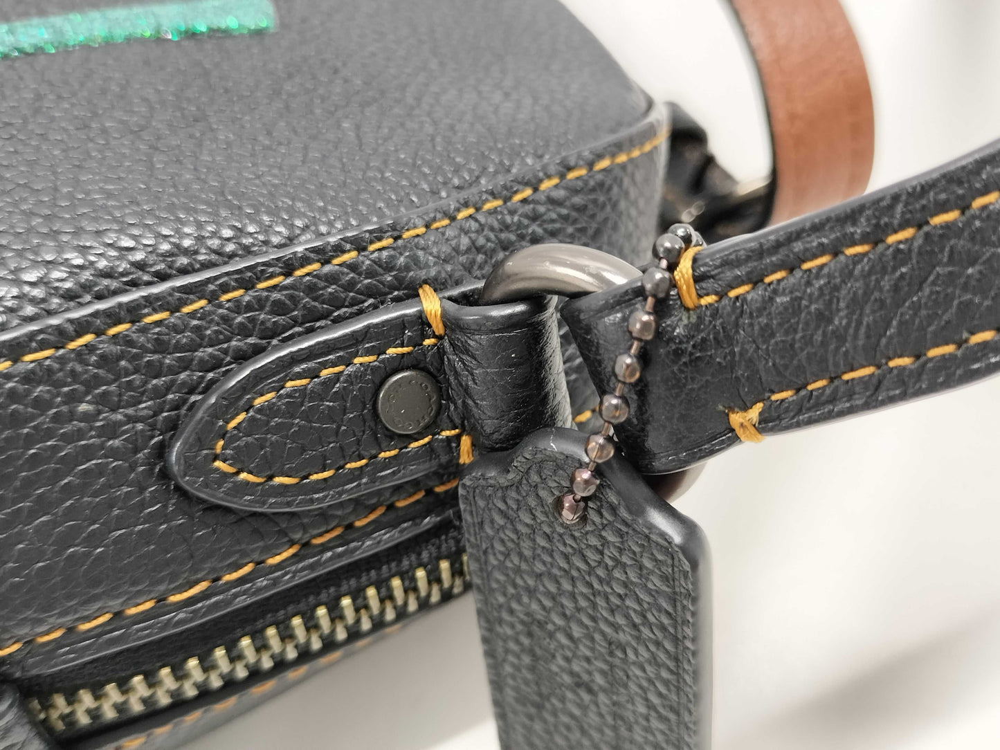 COACH Shoulder Bag Leather Black 28648 Shoulder Bag