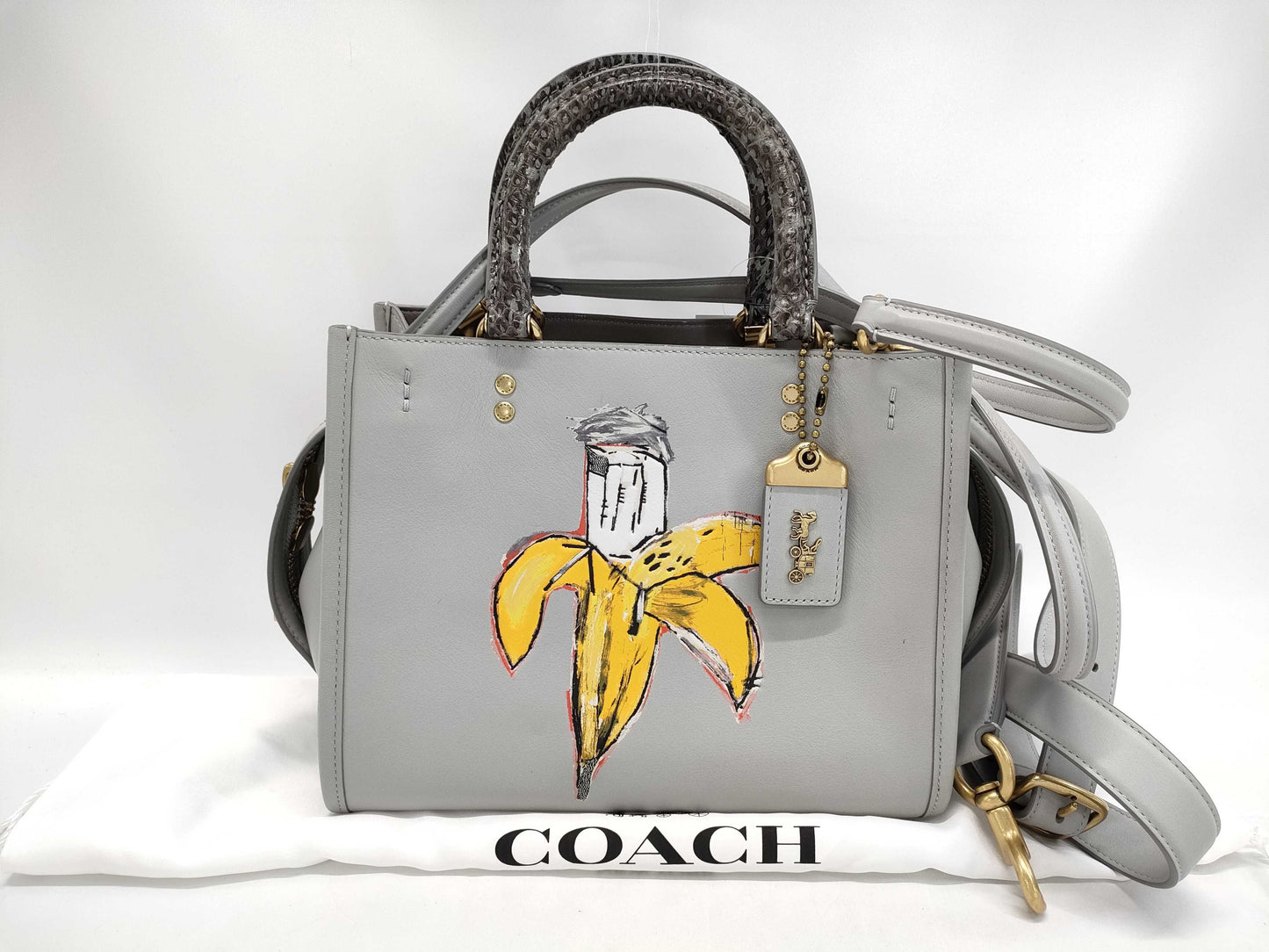COACH Jean Michel 2-Way Handbag G2080-6688 Gray