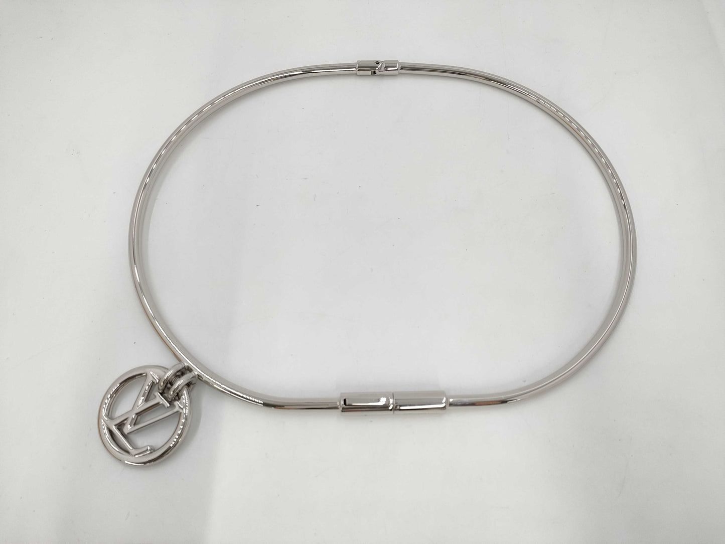 LOUIS VUITTON Logo Charm Belt Stainless Steel Belt