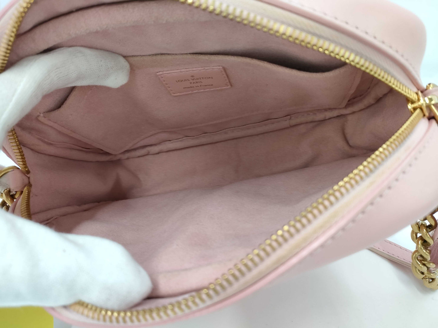 LOUIS VUITTON Monogram M53683 New Wave Camera Bag Pink Shoulder Bag