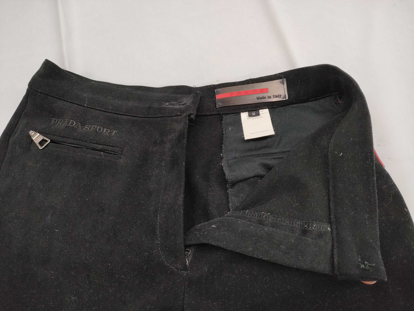 PRADA Prada Sport Rubber Logo Pants Black Pants
