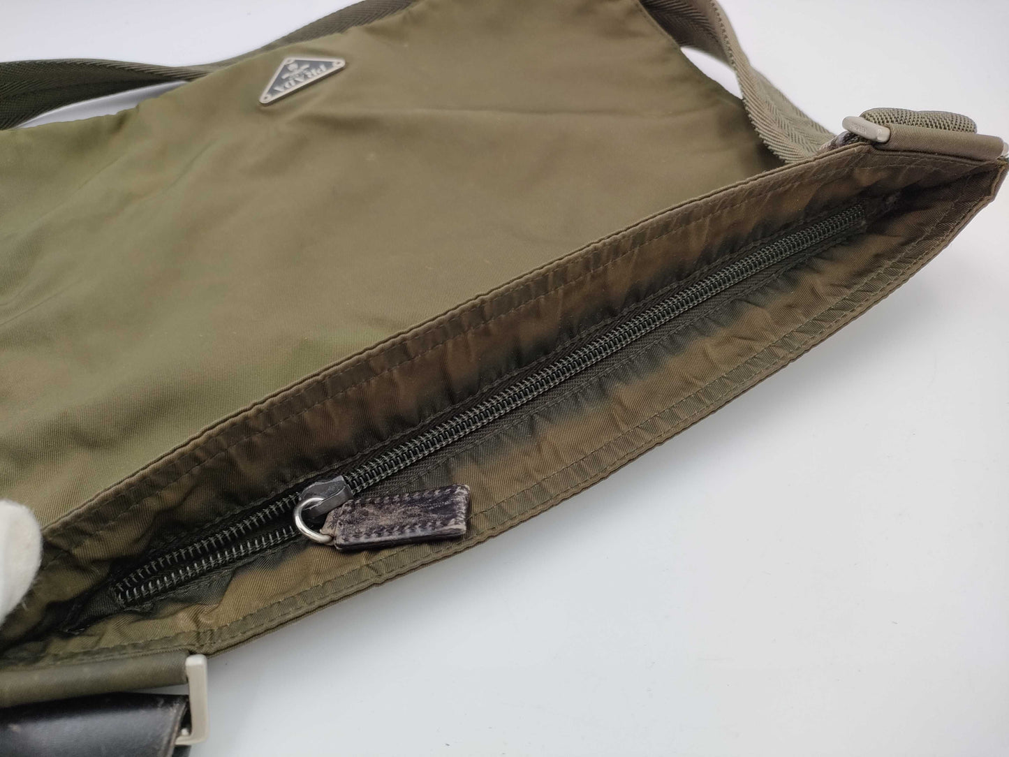 PRADA Nylon Shoulder Bag with No Gusset