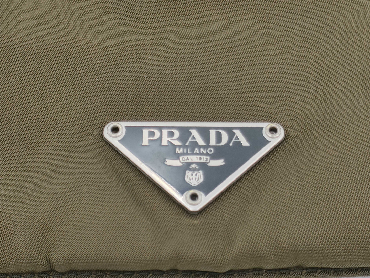 PRADA Nylon Shoulder Bag with No Gusset