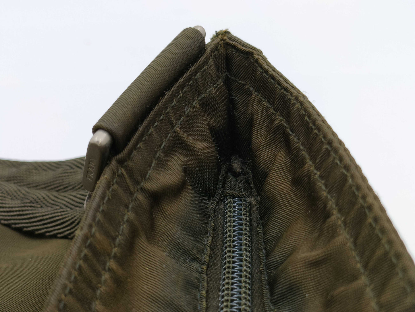 PRADA Nylon Shoulder Bag with No Gusset
