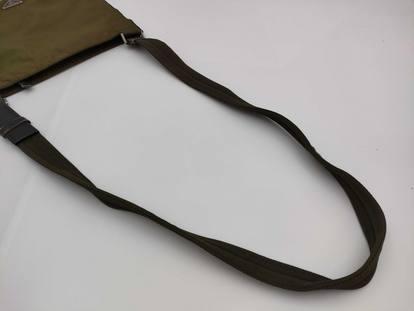 PRADA Nylon Shoulder Bag with No Gusset