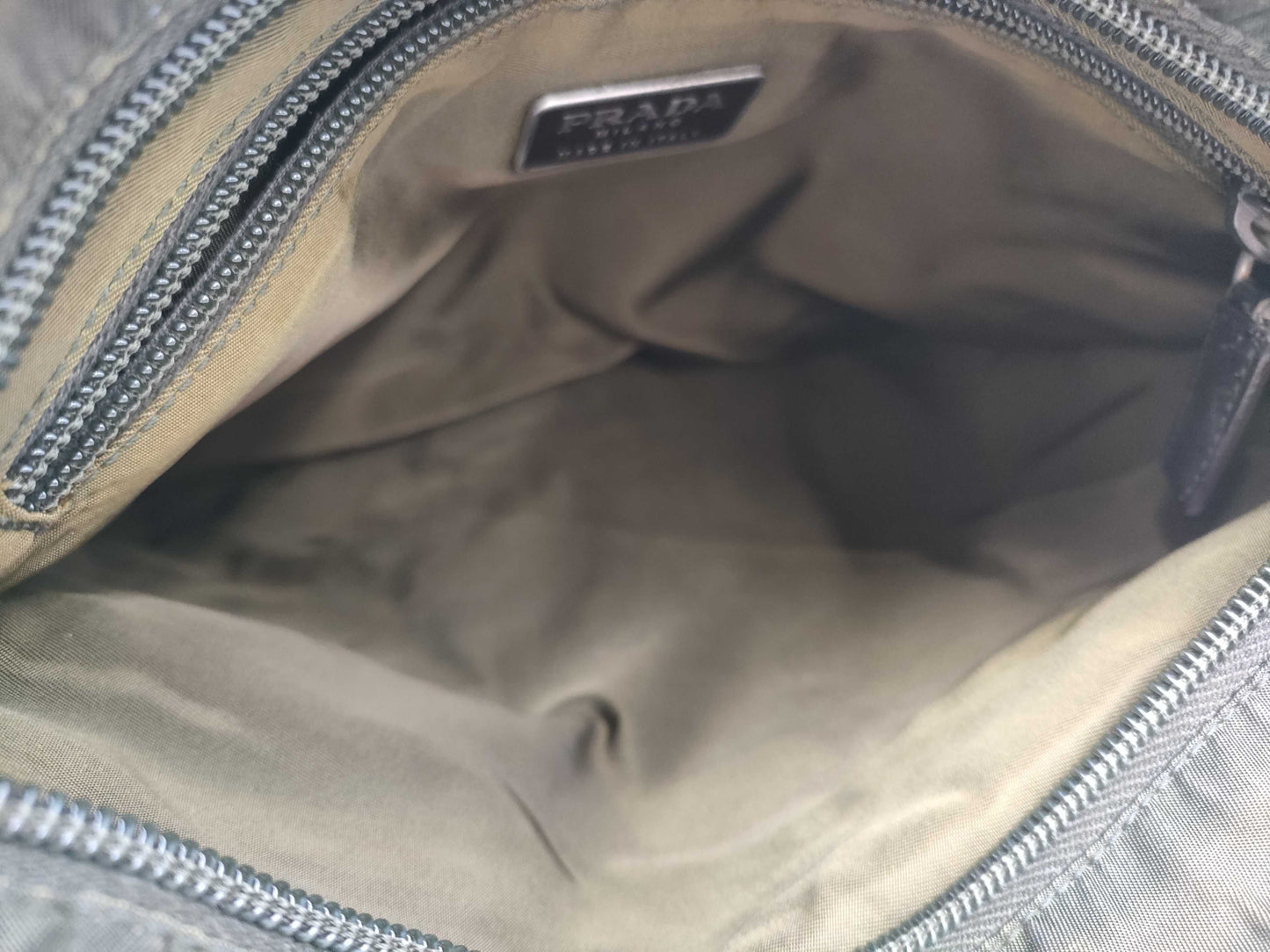 PRADA Nylon Shoulder Bag with No Gusset
