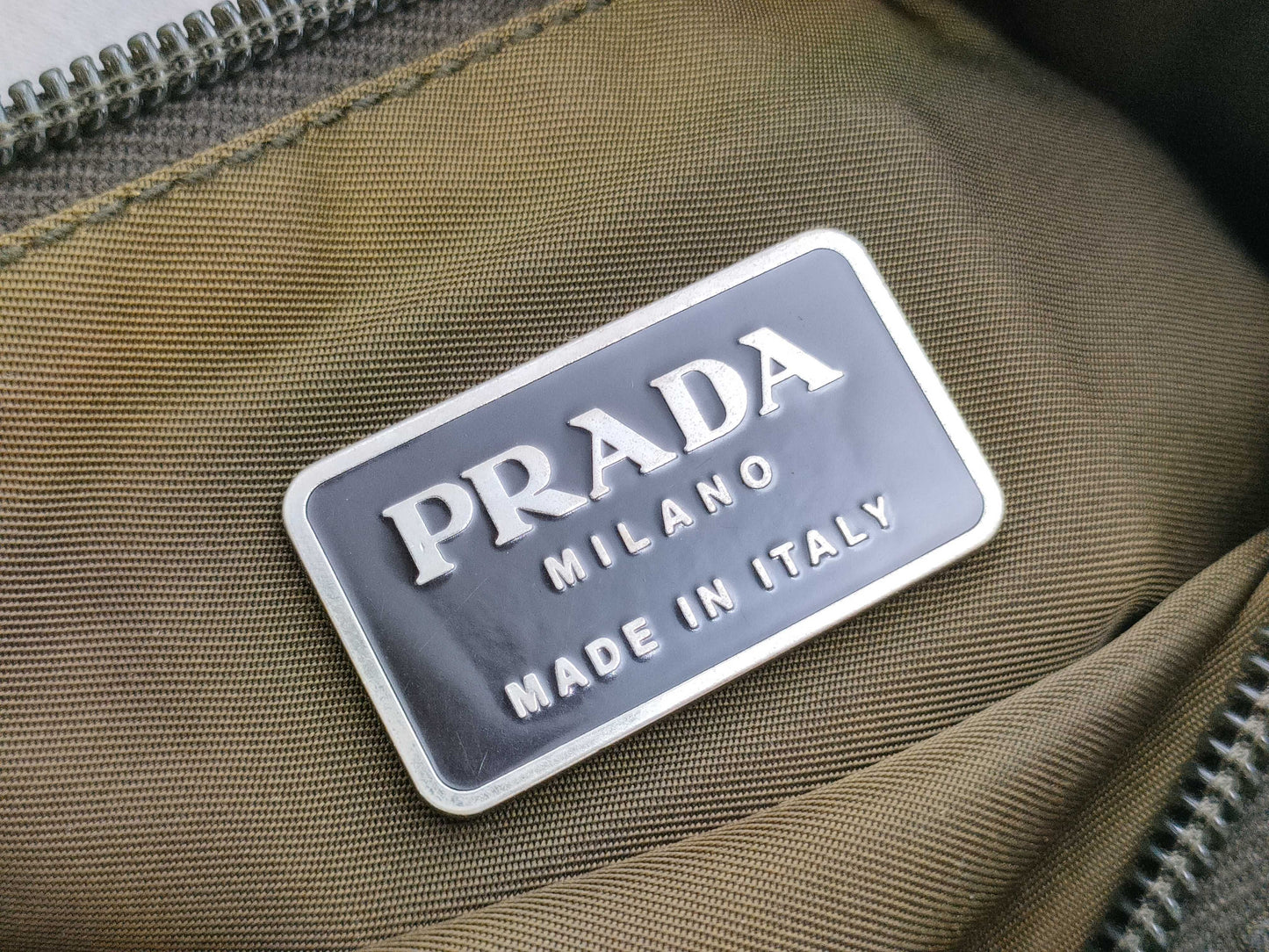 PRADA Nylon Shoulder Bag with No Gusset