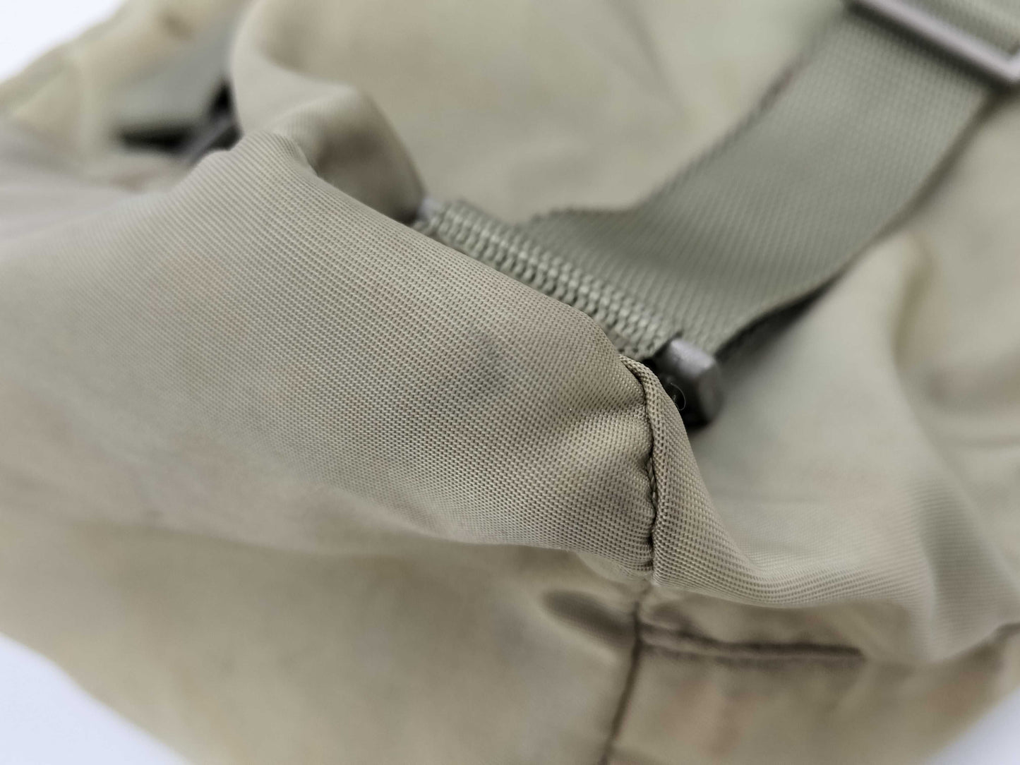PRADA Nylon Khaki Mini Backpack