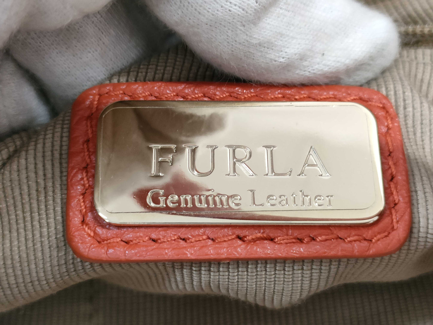 FURLA 2-way leather handbag/shoulder bag