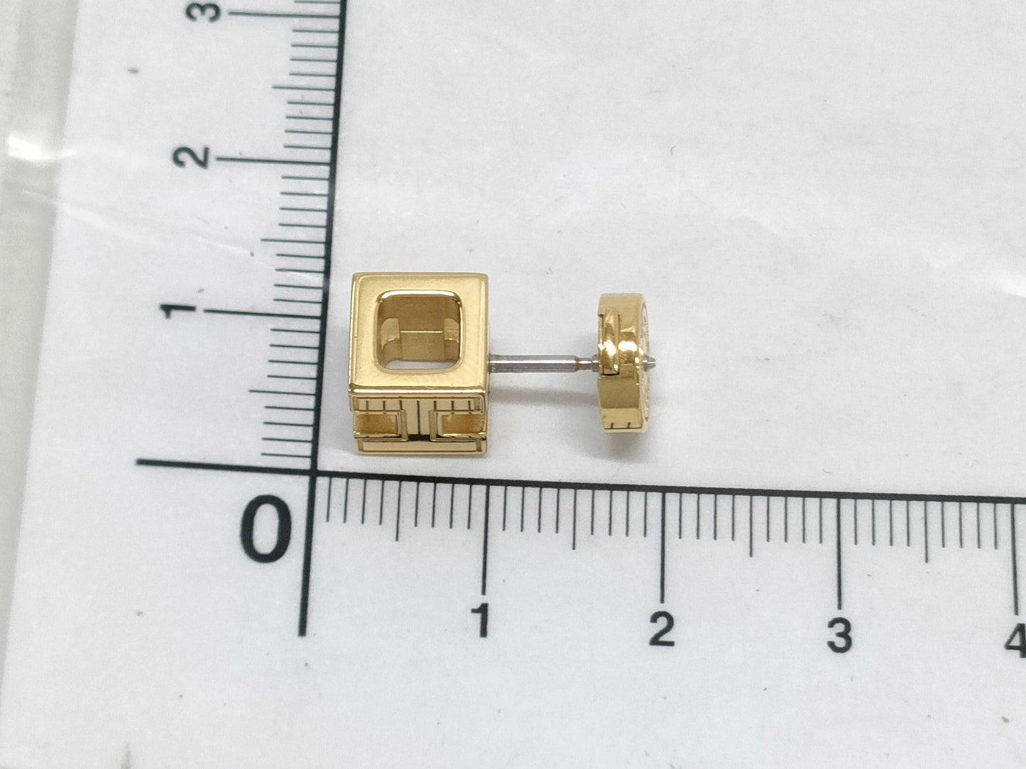HERMES H Cube Earrings