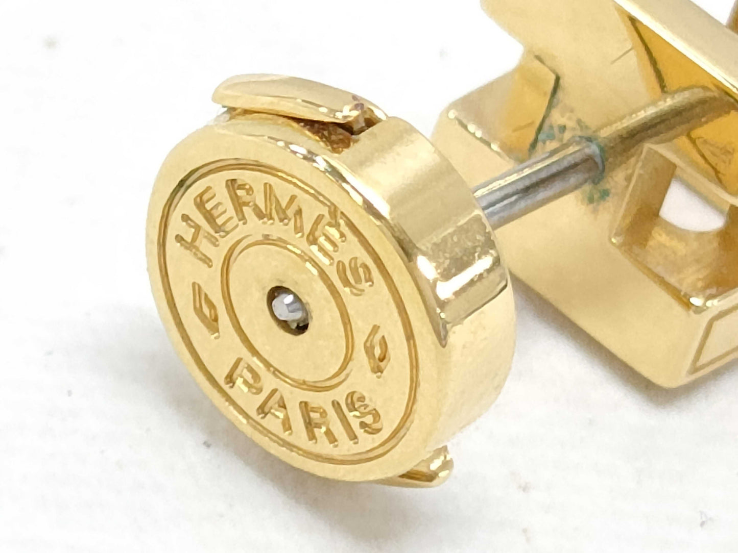 HERMES H Cube Earrings