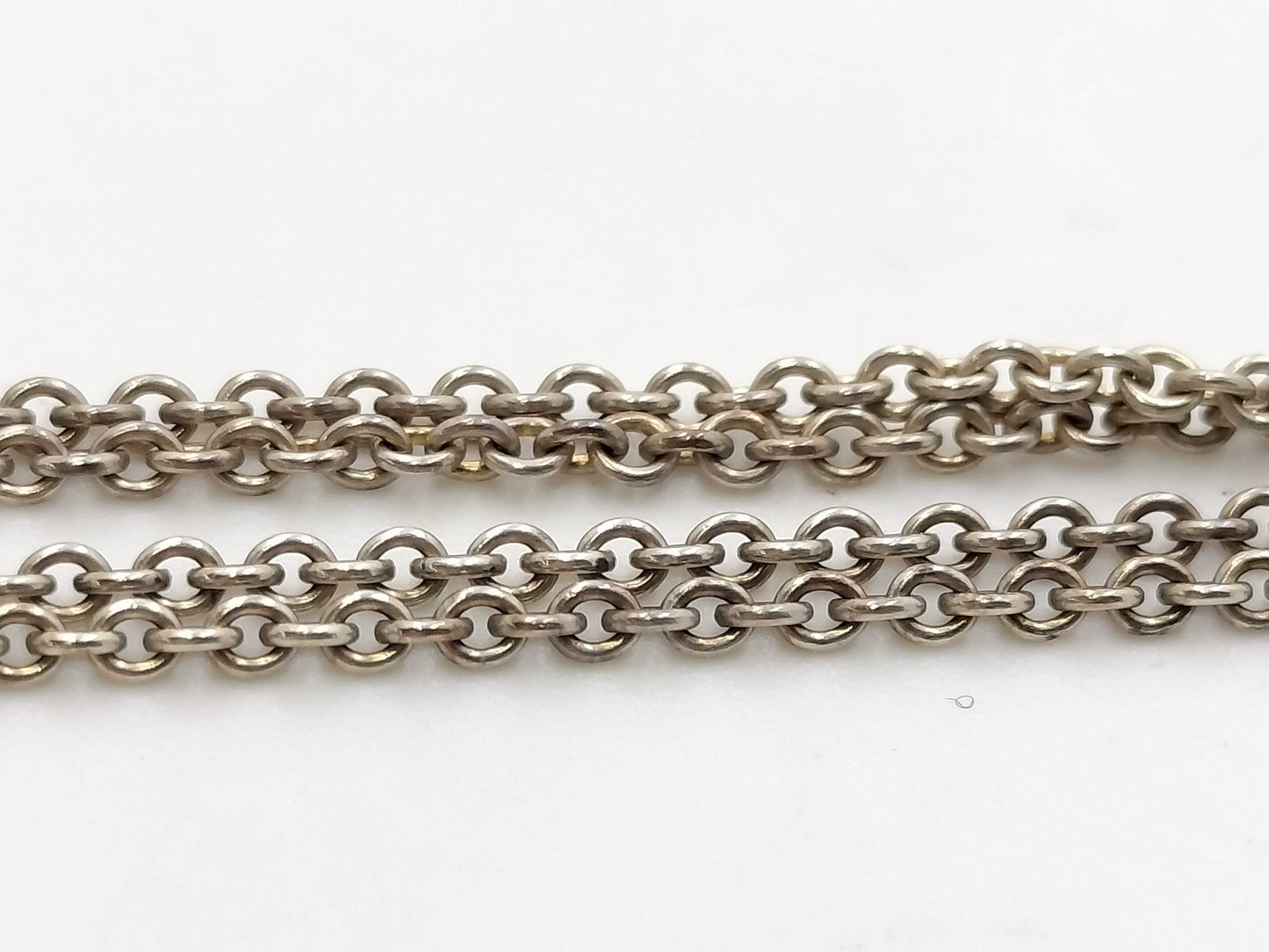 Tiffany & Co. Open Heart Sterling Silver 925 Necklace, 12.9g