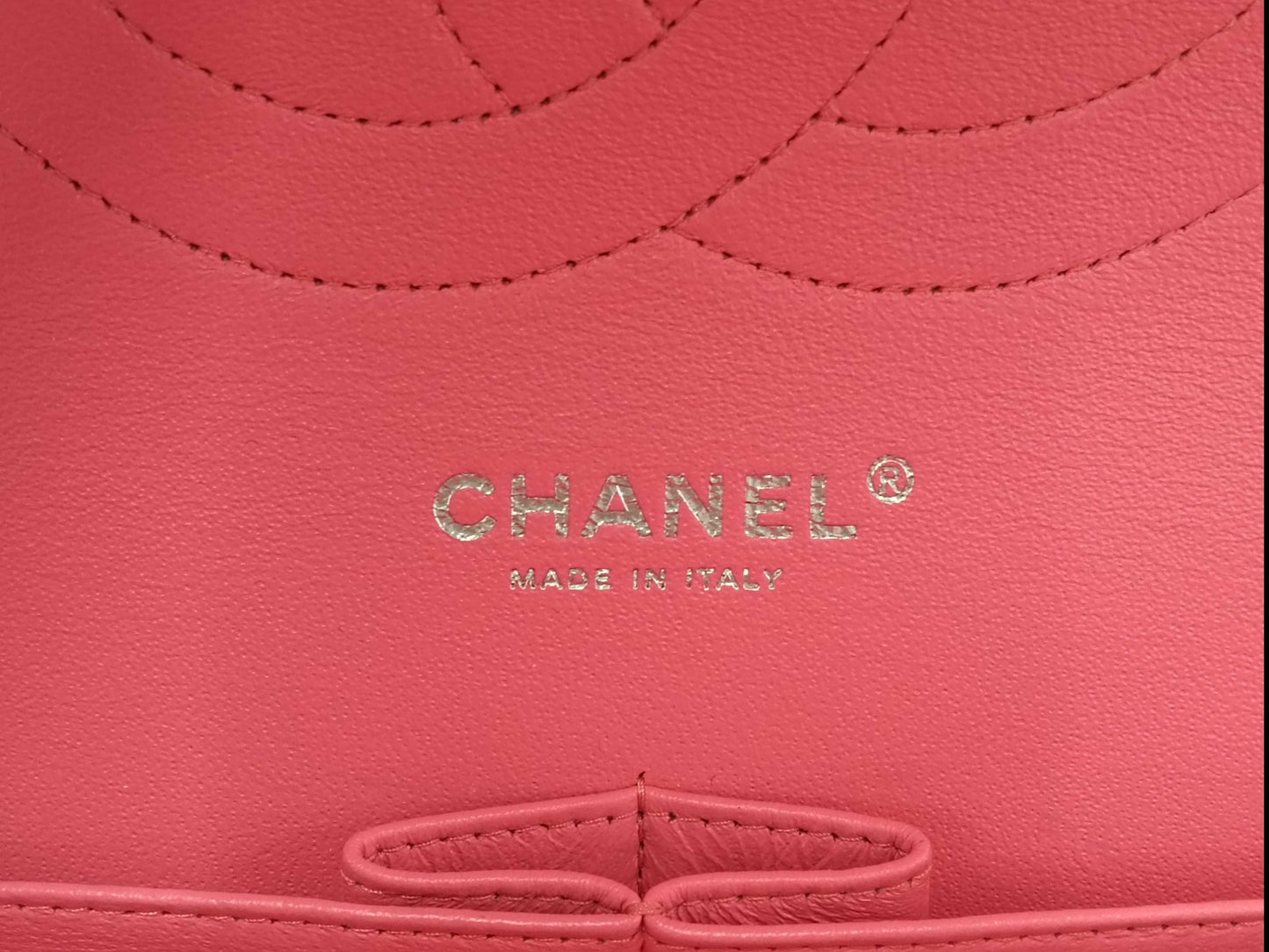 CHANEL No. 21 Enamel Matelasse Pink Shoulder Bag