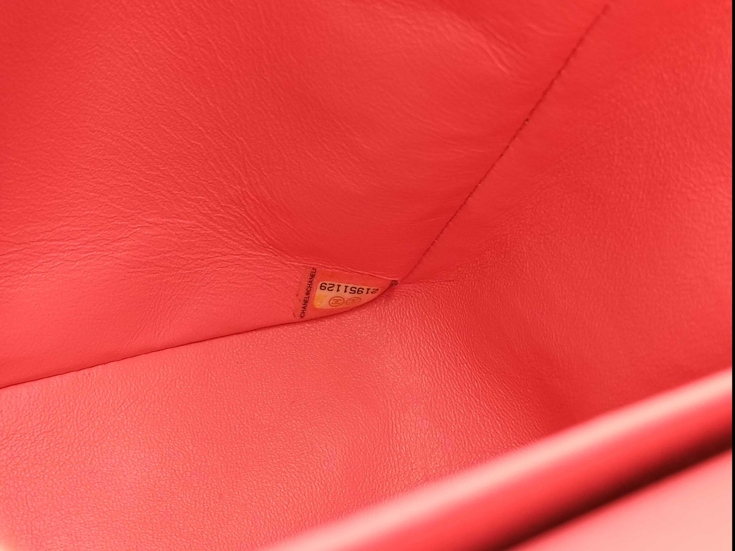 CHANEL No. 21 Enamel Matelasse Pink Shoulder Bag