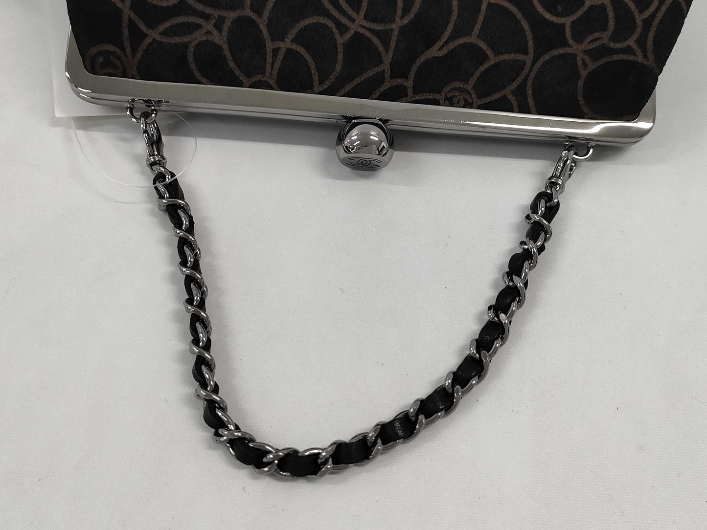 CHANEL Clasp Chain Camellia Handbag