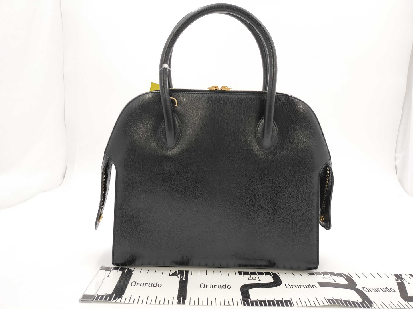 Salvatore Ferragamo All Leather Handbag with Gancini Charm