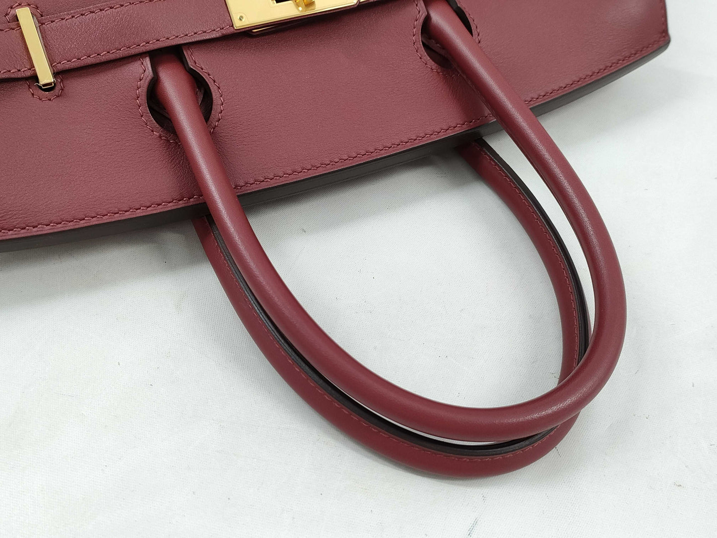 HERMES Birkin 30 Swift Leather Handbag with B Stamp