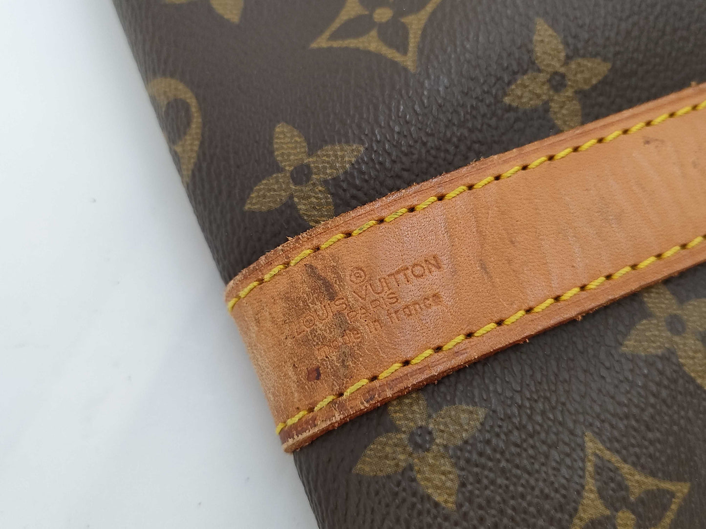 LOUIS VUITTON Monogram Keepall Bandouliere 55 Boston Bag