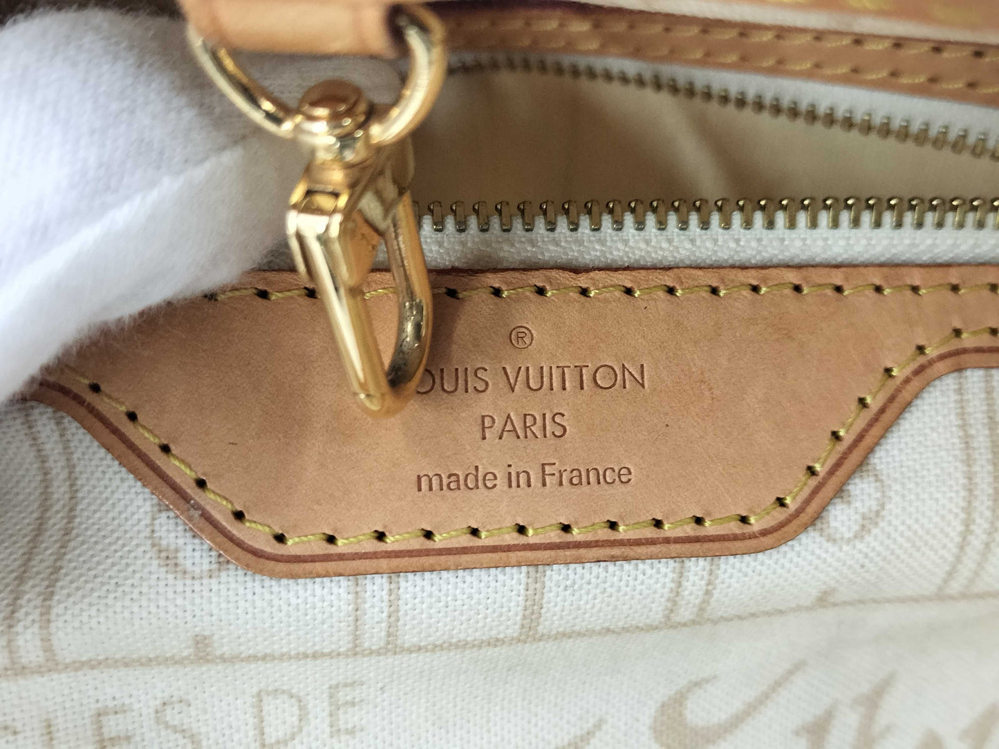 LOUIS VUITTON Damier N51110 Damier Azur Neverfull PM Tote Bag