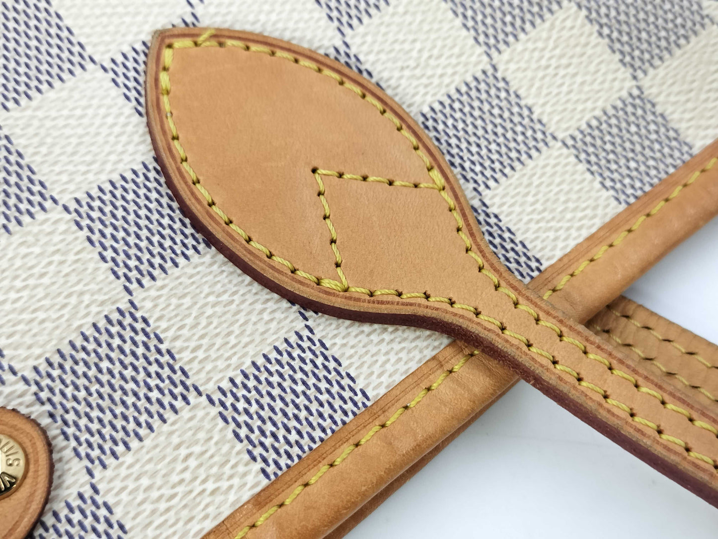 LOUIS VUITTON Damier N51110 Damier Azur Neverfull PM Tote Bag