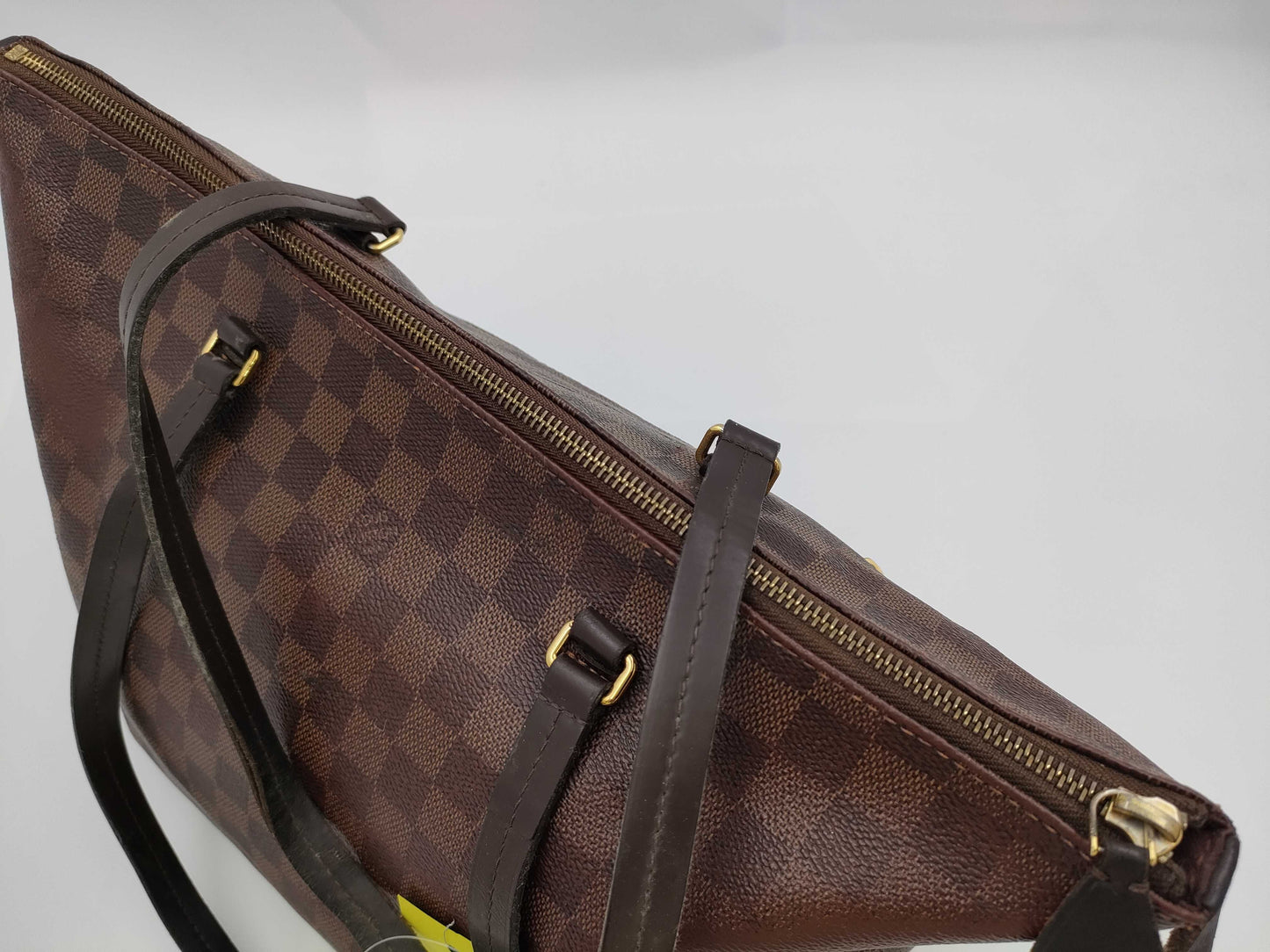 LOUIS VUITTON FL2168 Damier Iena PM Tote Bag, Surface Burned