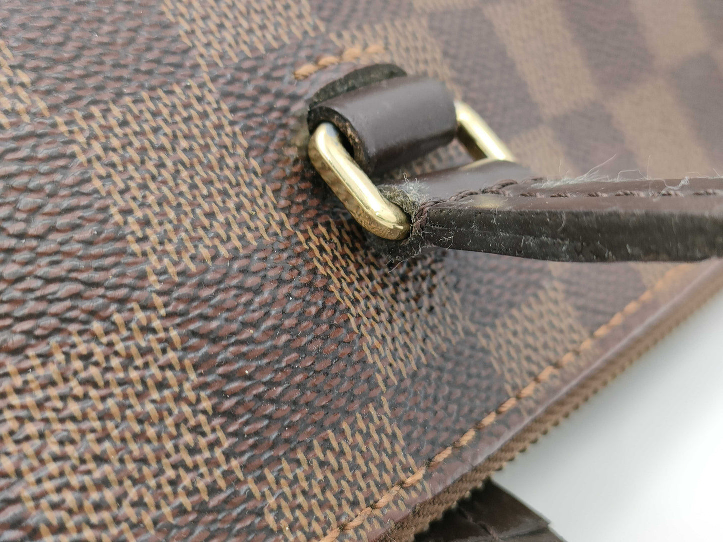 LOUIS VUITTON FL2168 Damier Iena PM Tote Bag, Surface Burned