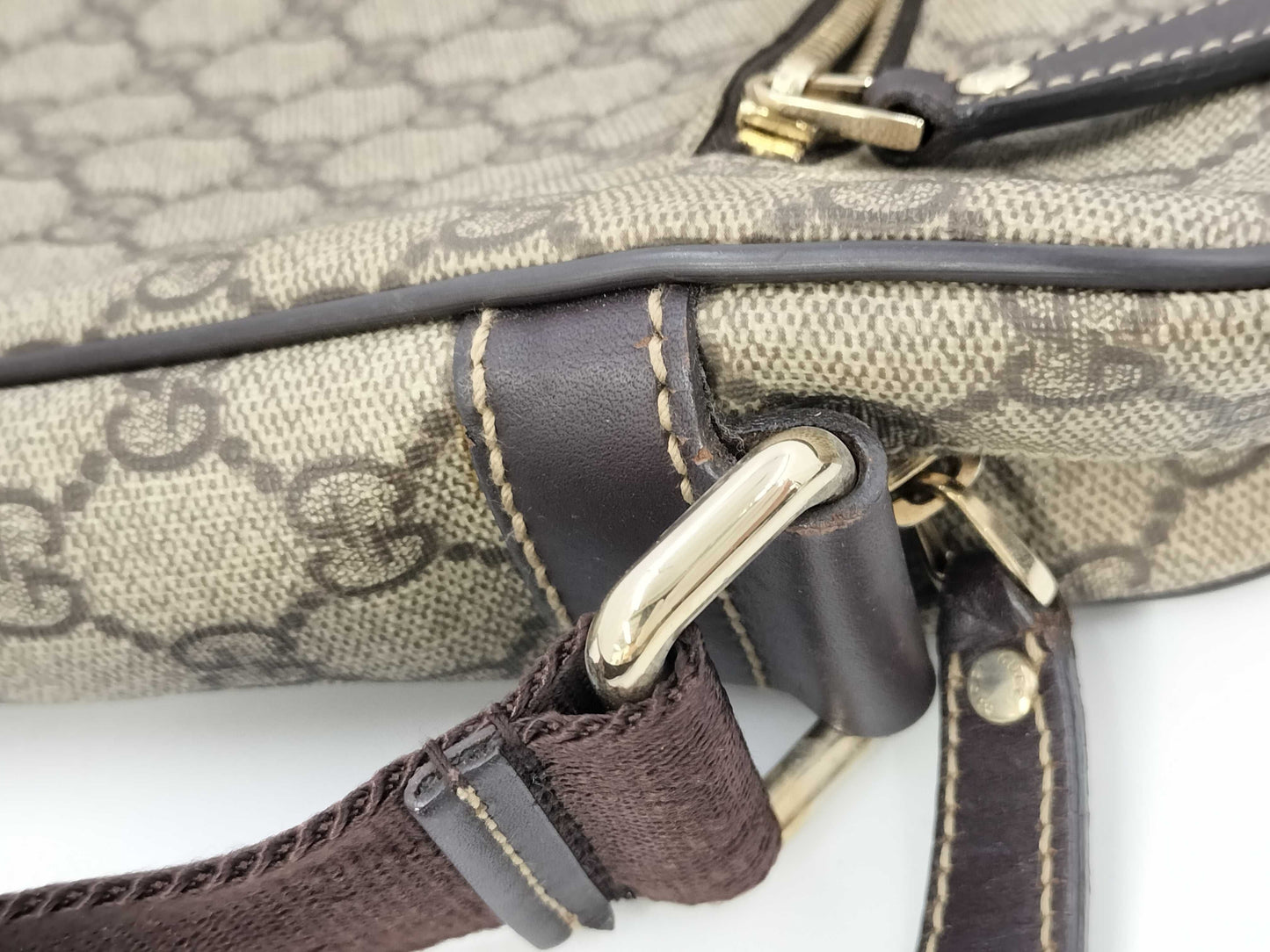 GUCCI GG Supreme Shoulder Bag Brown 201443 Shoulder Bag